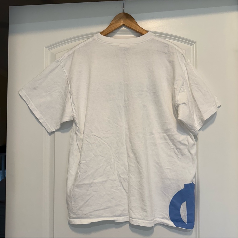 Nike Silver Tag White and Blue Carolina Basketball T-Shirt size large - Picture 2 of 6